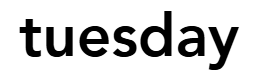 Tuesday Logo